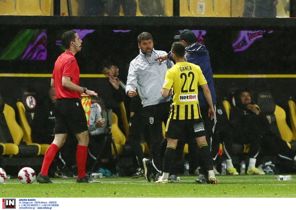 Άρης-ΠΑΟΚ: Κατέβηκε στο γήπεδο και ο Καρυπίδης την ώρα της σύρραξης (photos)