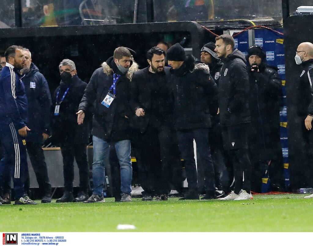 Άρης-ΠΑΟΚ: Ένταση με Λουτσέσκου - Στα χέρια οι δύο πάγκοι, αποβλήθηκε ο Μπούργκος (photos)