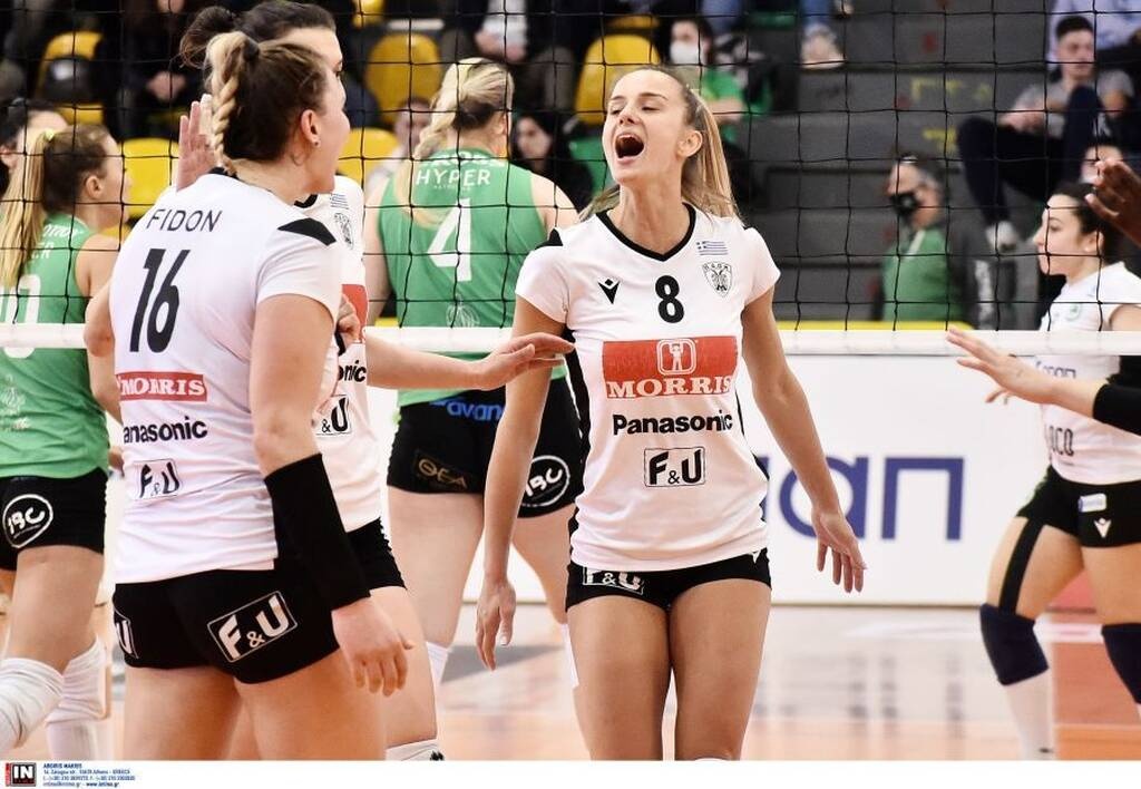 Volley League γυναικών: Ρεβάνς και πρώτο βήμα προς τον τελικό ο Παναθηναϊκός, 3-0 σετ τον ΠΑΟΚ(pics)