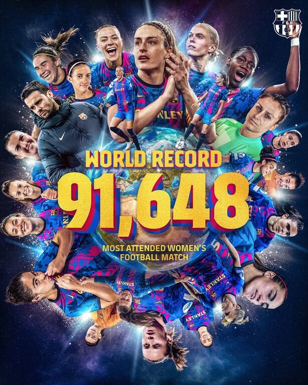 Απίστευτο ρεκόρ: 91.648 στο «Καμπ Νου» για την ομάδα γυναικών της Μπάρτσα! (Video+Photos)