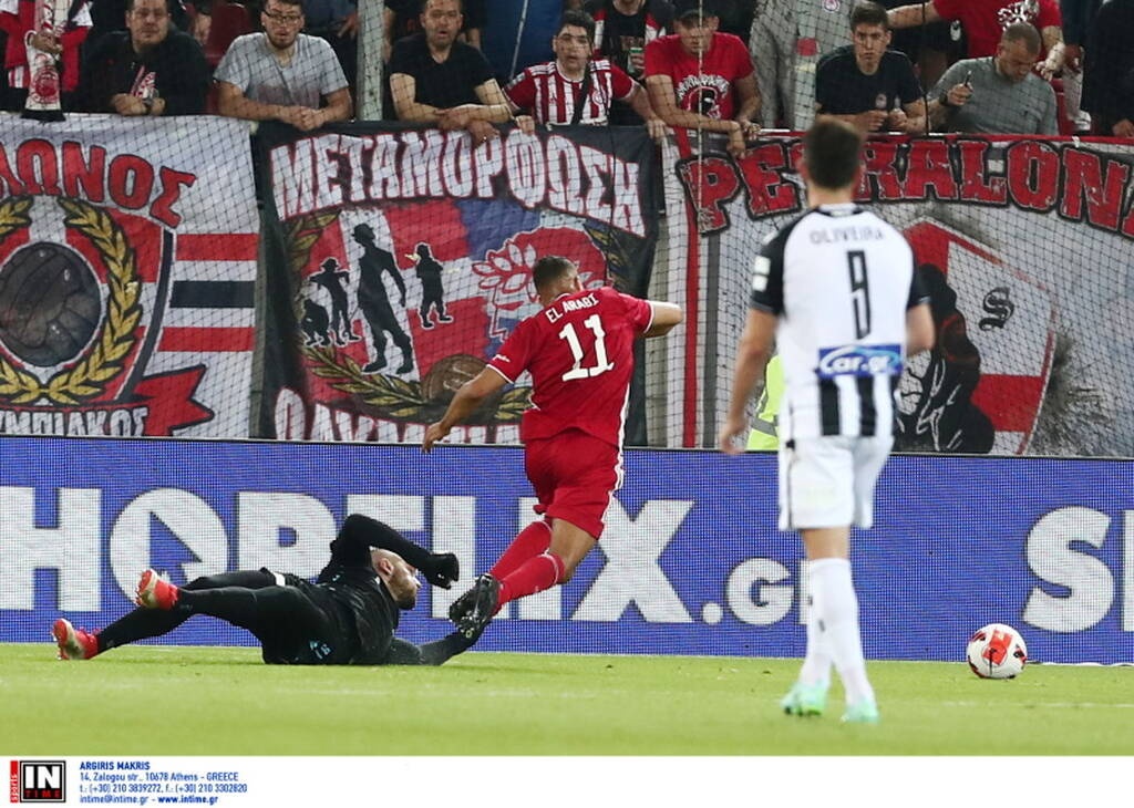 Ολυμπιακός-ΠΑΟΚ: Πέναλτι με VAR και 1-0 αλά Πανένκα ο Ελ Αραμπί (video)