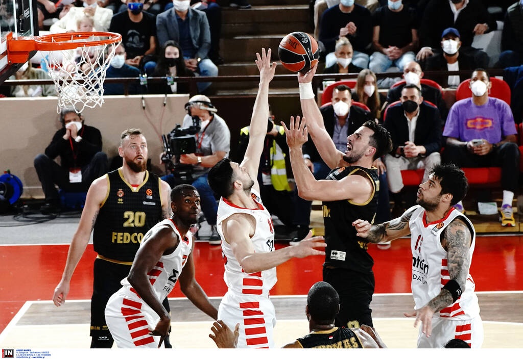 Μονακό-Ολυμπιακός 83-87: Με υπογραφή Σλούκα, ένα βήμα από το Final-4!