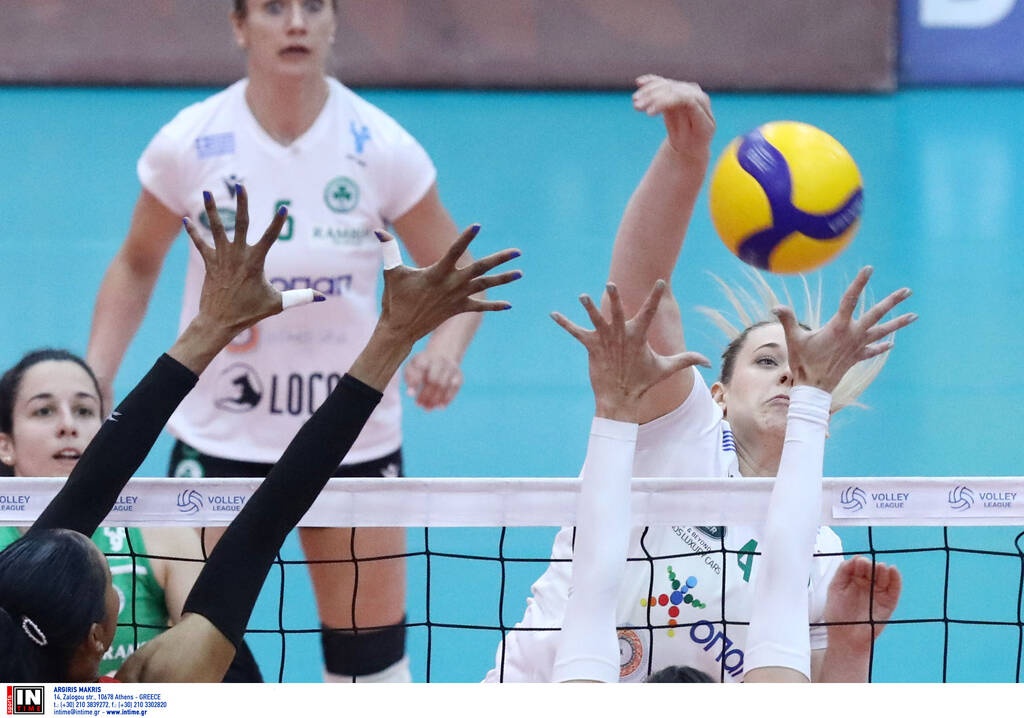 Volley League Γυναικών: Προβάδισμα στην υπόθεση τίτλου ο Ολυμπιακός, 3-1 σετ τον Παναθηναϊκό