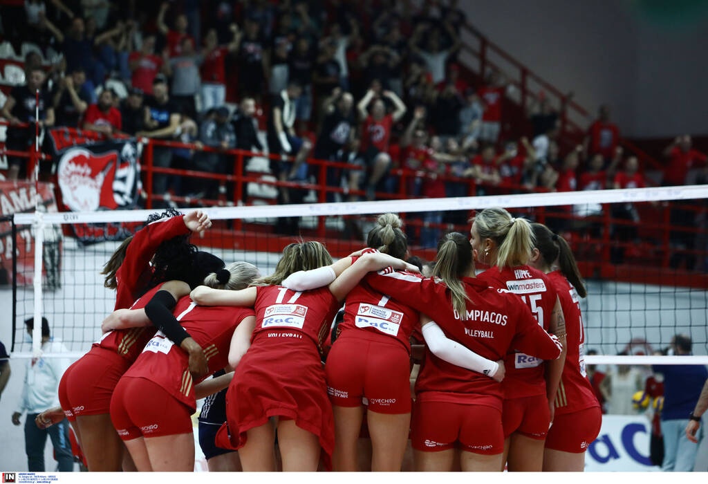 Volley League Γυναικών: Προβάδισμα στην υπόθεση τίτλου ο Ολυμπιακός, 3-1 σετ τον Παναθηναϊκό