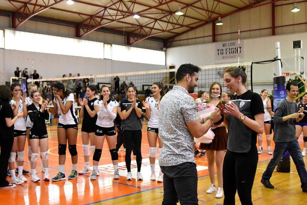 Πανελλήνιο Πρωτάθλημα κοριτσιών Κ20: Τίτλος και πρόταση γάμου στην προπονήτρια του ΠΑΟΚ, Μηλοβιανού