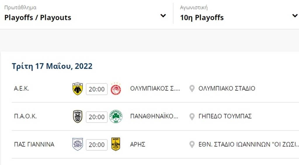 Η βαθμολογία των play offs της Super League: Πρωταθλητής ο Ολυμπιακός, κοιτάζει πίσω του ο ΠΑΟΚ