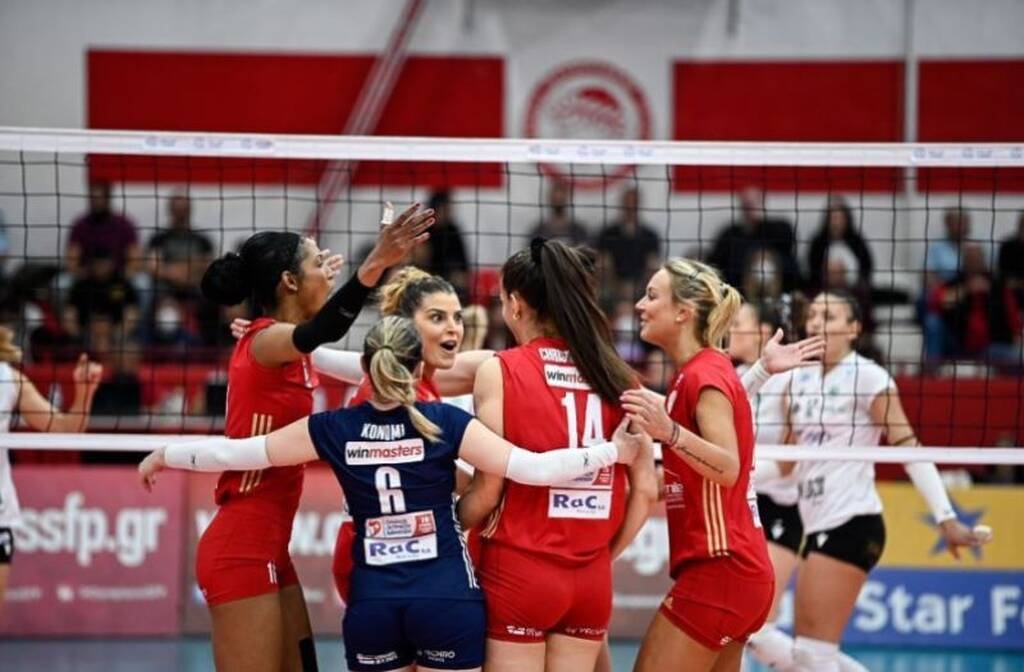 Volley League Γυναικών: Επιβλητικός ο Ολυμπιακός, 3-1 τον Παναθηναϊκό. Μια νίκη μακριά από τον τίτλο