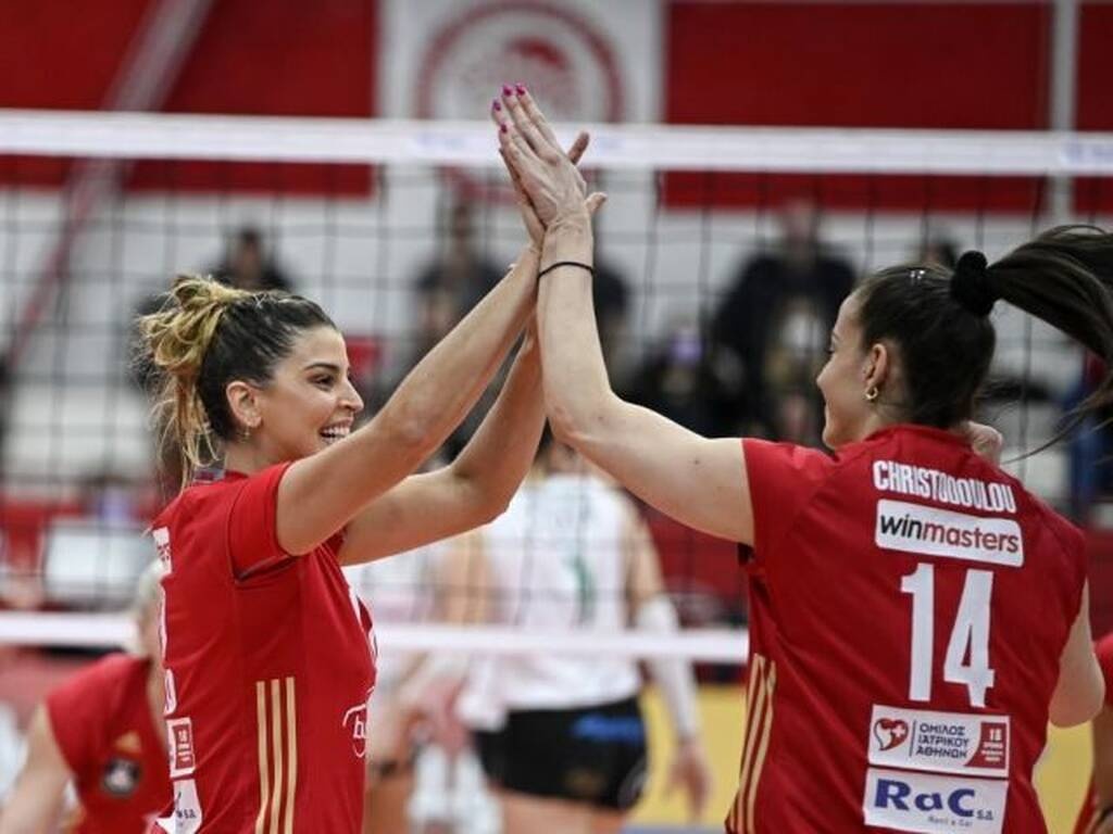 Volley League Γυναικών: Επιβλητικός ο Ολυμπιακός, 3-1 τον Παναθηναϊκό. Μια νίκη μακριά από τον τίτλο
