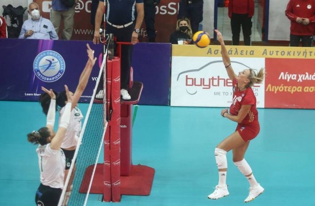 Volley League Γυναικών: Επιβλητικός ο Ολυμπιακός, 3-1 τον Παναθηναϊκό. Μια νίκη μακριά από τον τίτλο