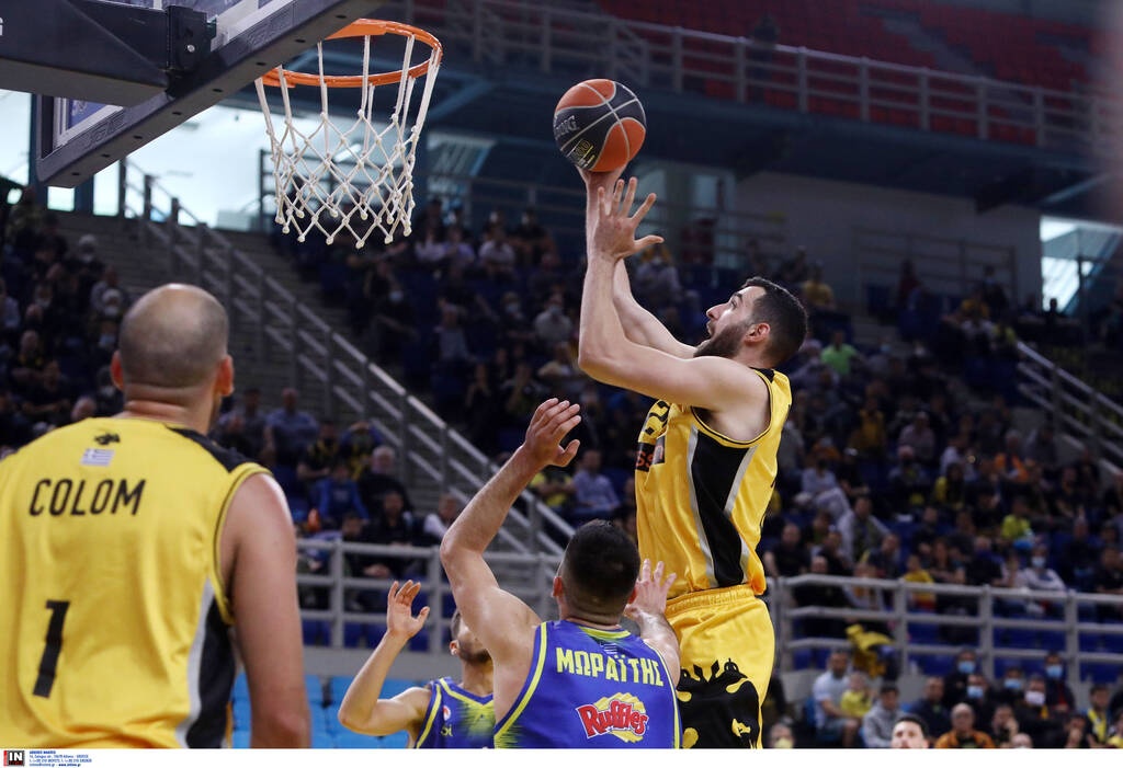 ΑΕΚ-Περιστέρι 78-72: Πήρε το ντέρμπι και κλείδωσε την τετράδα
