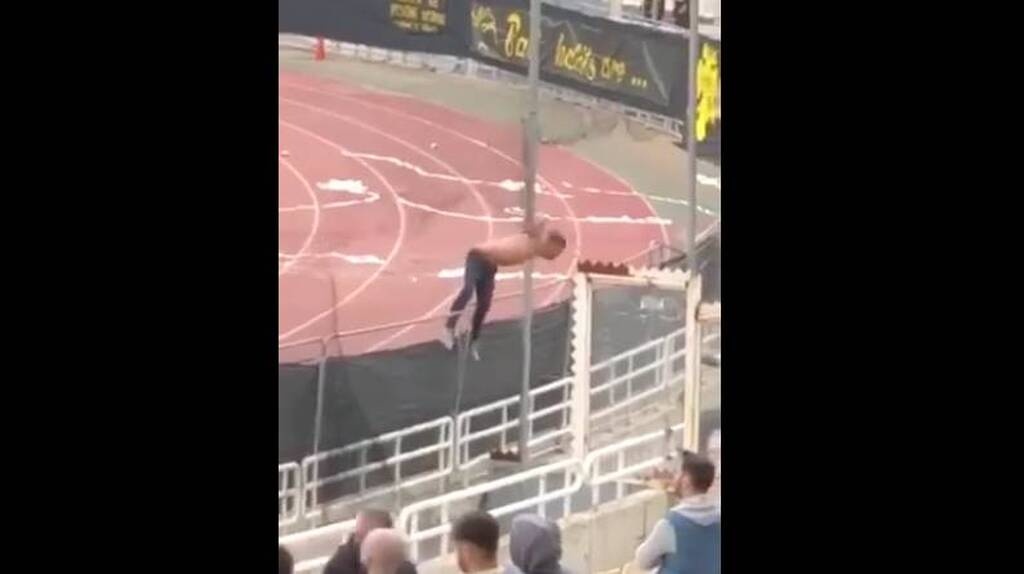 AEK-Παναθηναϊκός: Τρομακτικό ατύχημα στο ΟΑΚΑ - Οπαδός έπεσε στην τάφρο (photos+video)