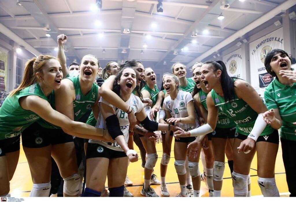Παναθηναϊκός - Ολυμπιακός 3-0: «Πράσινη» κυριαρχία στο Μαρούσι - Η κούπα κρίνεται στου Ρέντη!