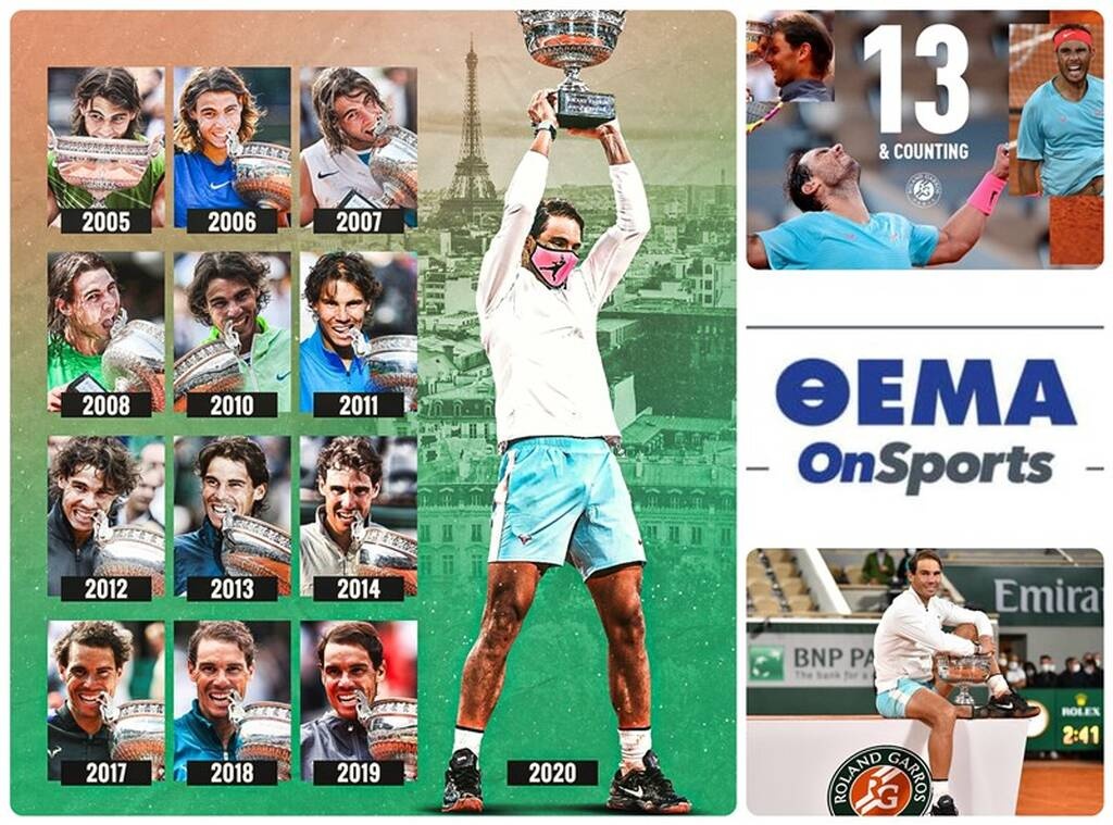 Αφιέρωμα Roland Garros: Γαλλικό τουρνουά με… Ισπανό «Βασιλιά» τον Ράφα Ναδάλ!