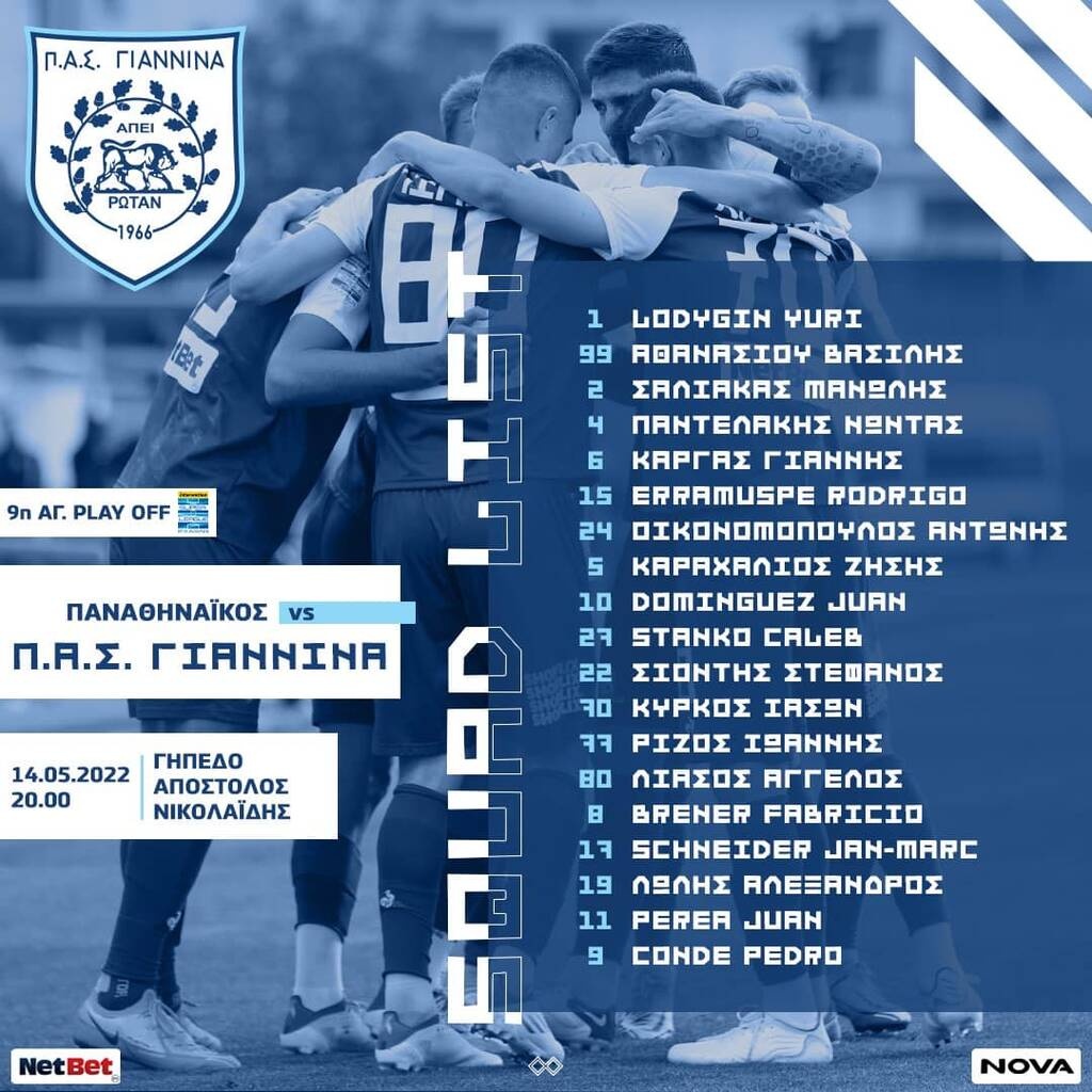 ΠΑΣ Γιάννινα: Με Κόντε και Ντομίνγκεθ στη Λεωφόρο