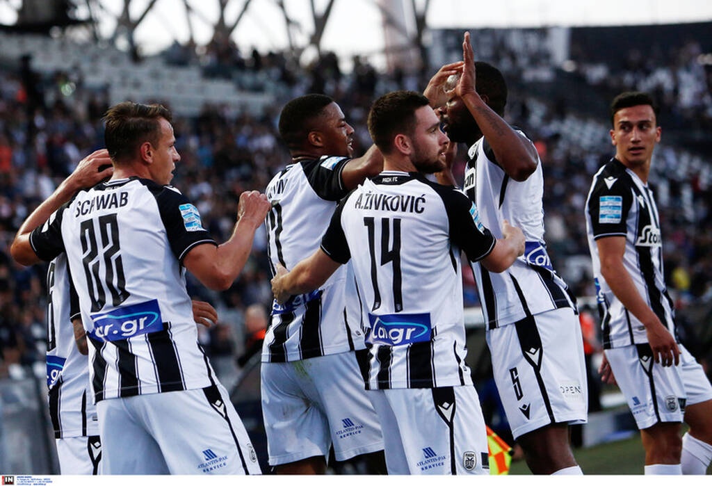 ΠΑΟΚ-Παναθηναϊκός: Μονόλογος του «Δικεφάλου» το πρώτο ημίχρονο και 2-0 με Σβαμπ, Άκπομ (photos)