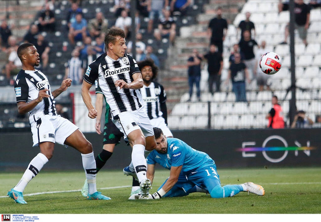 ΠΑΟΚ-Παναθηναϊκός: Μονόλογος του «Δικεφάλου» το πρώτο ημίχρονο και 2-0 με Σβαμπ, Άκπομ (photos)