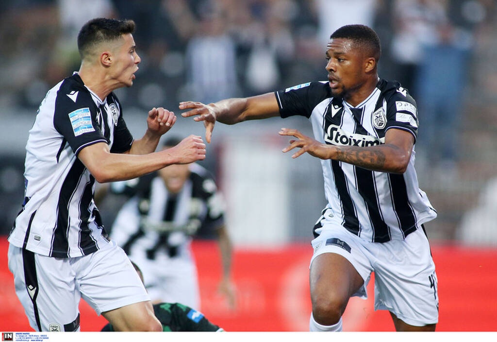 ΠΑΟΚ-Παναθηναϊκός: Μονόλογος του «Δικεφάλου» το πρώτο ημίχρονο και 2-0 με Σβαμπ, Άκπομ (photos)