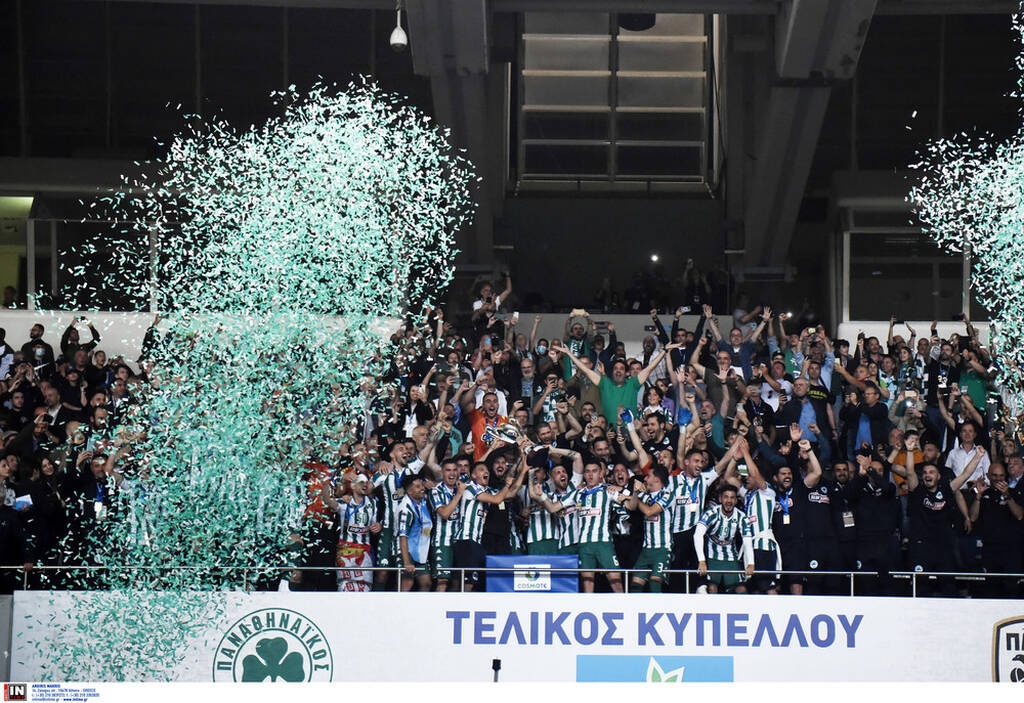 Τελικός Κυπέλλου Ελλάδας: Ξέσπασμα στην απονομή και καταπράσινο πάρτι στο ΟΑΚΑ! (vid+pics)