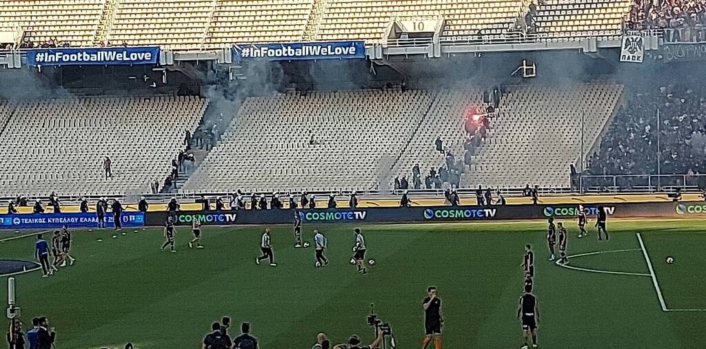 Τελικός Κυπέλλου Ελλάδας: Επεισόδια μεταξύ οπαδών, έπεσε ξύλο στο ΟΑΚΑ! (photos+video)