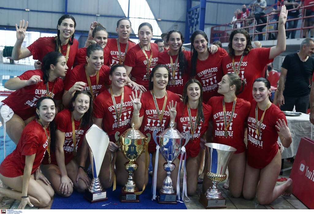 Πόλο γυναικών: Πρωταθλητής για ένατη σερί φορά και τρεμπλ ο Ολυμπιακός