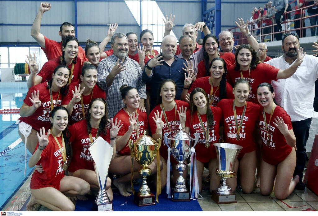 Πόλο γυναικών: Πρωταθλητής για ένατη σερί φορά και τρεμπλ ο Ολυμπιακός