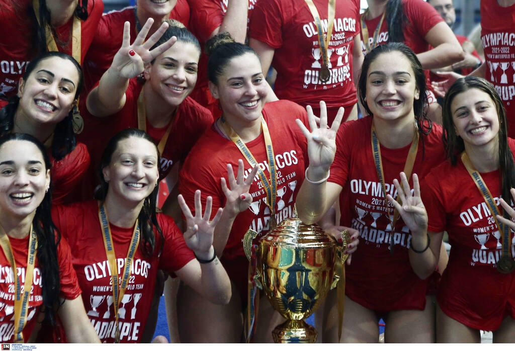 Πόλο γυναικών: Πρωταθλητής για ένατη σερί φορά και τρεμπλ ο Ολυμπιακός