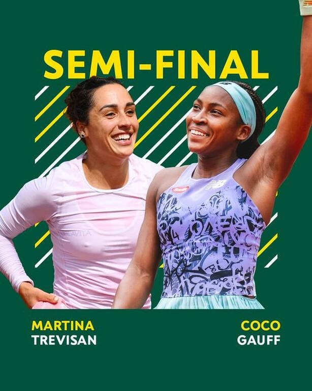 Roland Garros: Μαρτίνα Τρεβιζάν και Κόκο Γκοφ για μια θέση στον τελικό του Παριζιάνικου Grand Slam