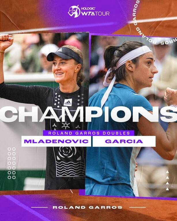Τελικός Roland Garros: «Βασίλισσες» οι Γκαρσία και Μλαντένοβιτς, λύγισαν τις Γκοφ/Πεγκούλα