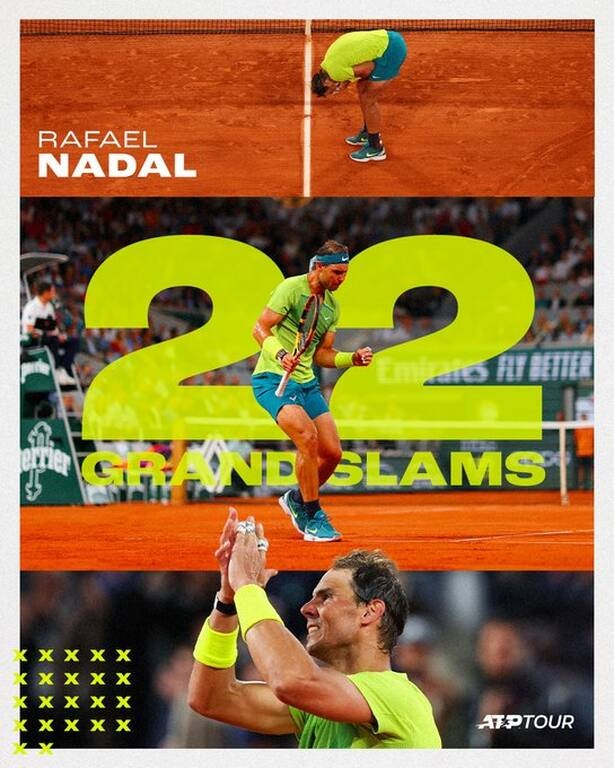 Ράφα Ναδάλ: Υπόκλιση στον «Βασιλιά» από τα 4 Grand Slams–Η λαμπρή πορεία προς τα 22 Grand Slams(vid) -Twitter: ATP Tour