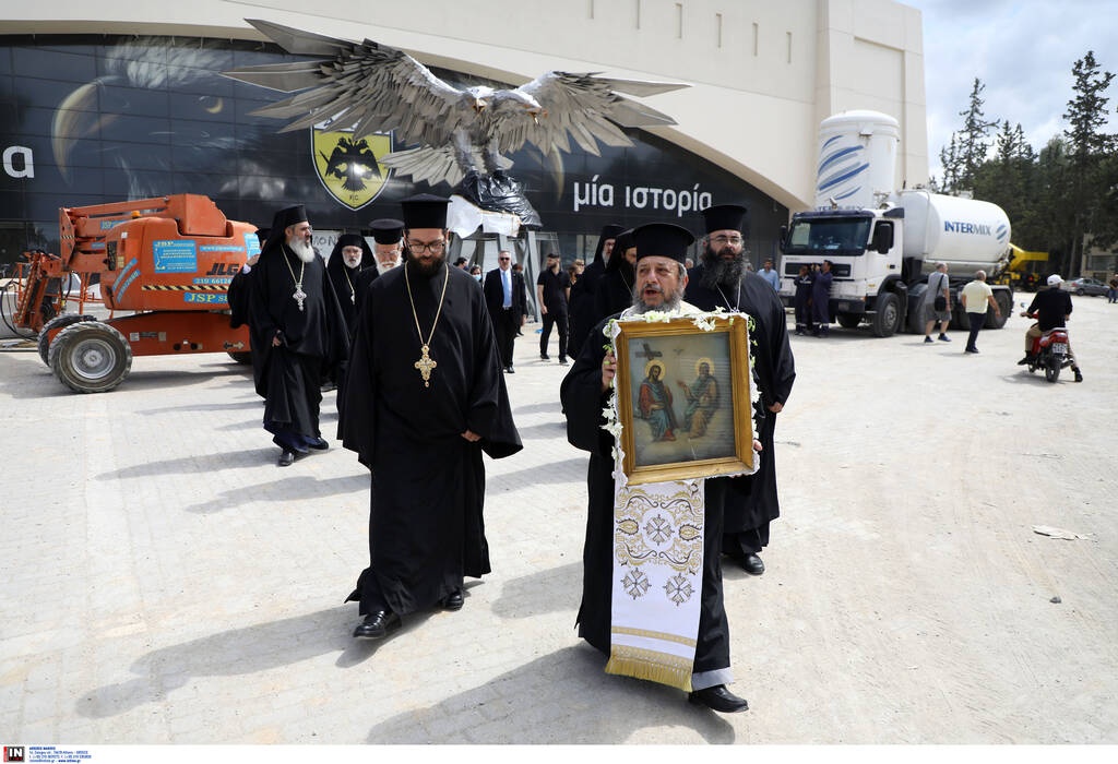 ΑΕΚ: Δέηση του Μητροπολίτη Γαβριήλ στο «OPAP Arena» (photos)