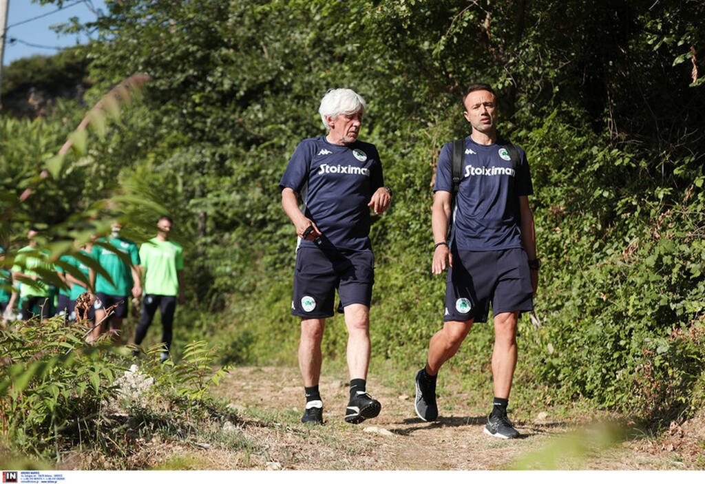 Παναθηναϊκός: Ξεκίνησε η δουλειά στο Πήλιο, παρόντες Σαβιέρ και Καμπετσής (photos)