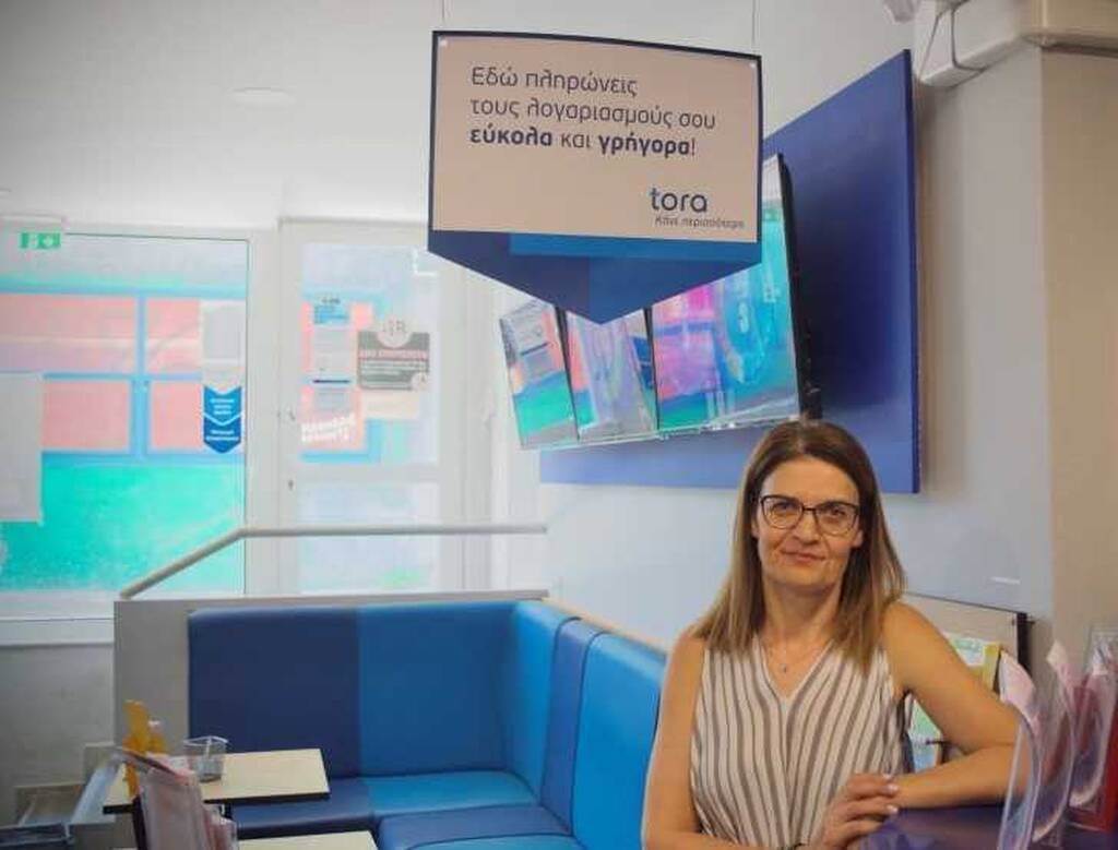 Αναστασία Χαρακίδου, ιδιοκτήτρια καταστήματος ΟΠΑΠ στη Νέα Πεντέλη