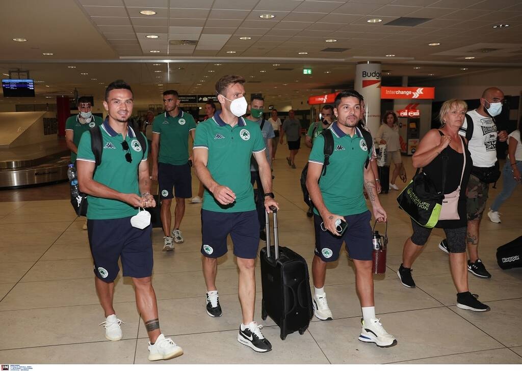 Παναθηναϊκός: Στην Πράγα η αποστολή - Μαζί με Γιοβάνοβιτς ο Αλαφούζος (photos)