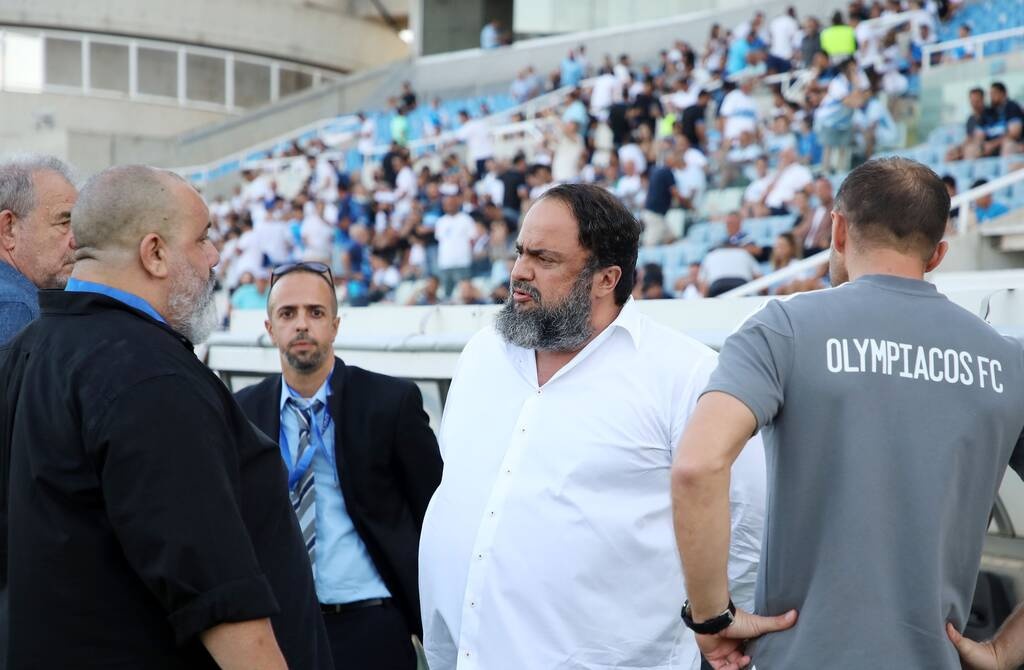 Απόλλων Λεμεσού-Ολυμπιακός: Παρών κι ο Μαρινάκης στο ΓΣΠ (Photos)