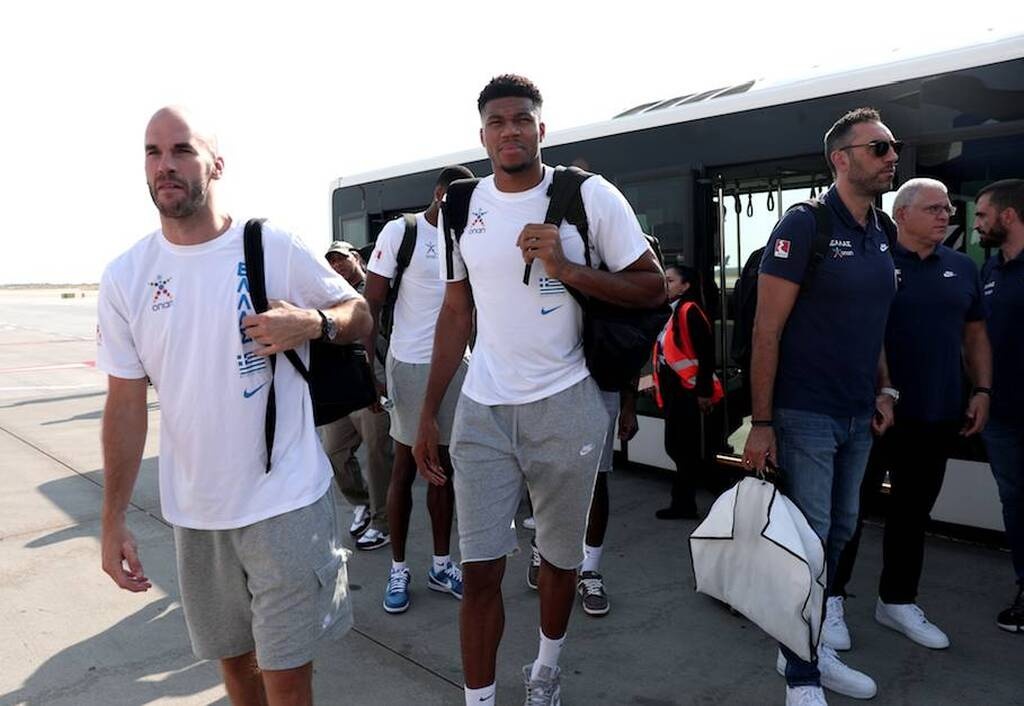 Eurobasket 2022: «Πέταξε» για Μιλάνο η Εθνική (photos)