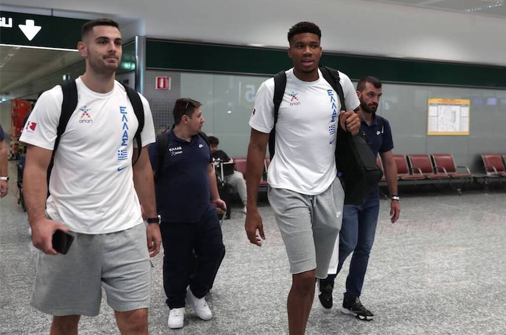 Eurobasket 2022: Έφτασε στο Μιλάνο η Εθνική (photos)