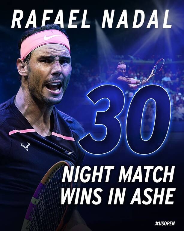 US Open: Στους «16» ο Ράφα Ναδάλ για 12η φορά στην καριέρα του, διευρύνοντας το 22-0 σε Grand Slam