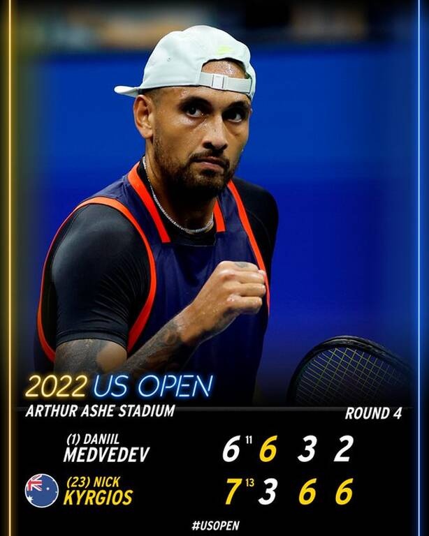 US Open: «Killer» ο Νικ Κύργιος εκθρόνισε τον Ντανιίλ Μεντβέντεφ (vid)