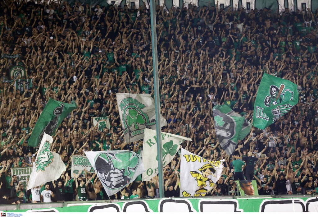 Παναθηναϊκός-ΑΕΚ: Καυτή ατμόσφαιρα στη Λεωφόρο - Πανό και επιβλητικό κορεό (photos+video)