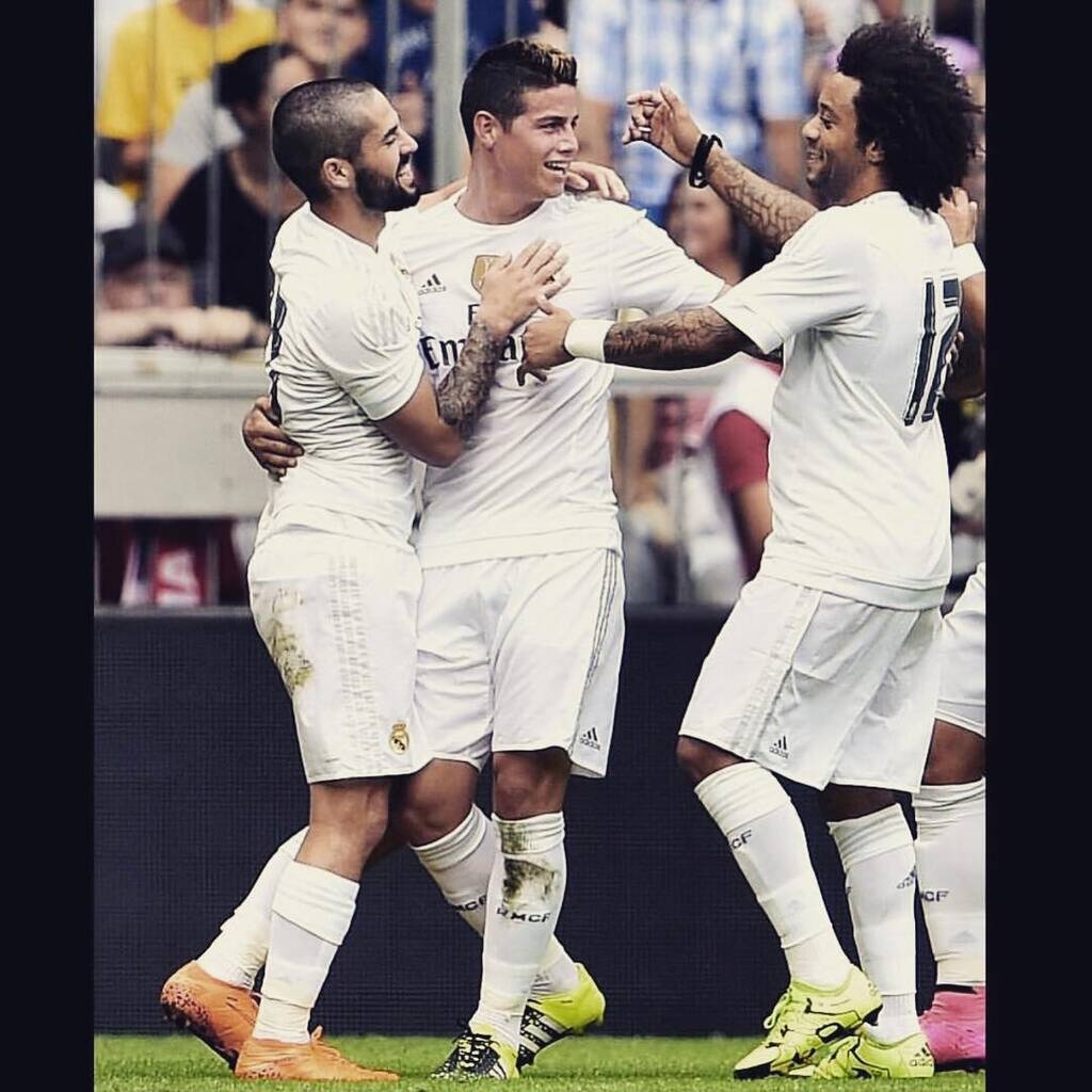 Ολυμπιακός: Από galacticos Πειραιώτες τα φιλαράκια Χάμες Ροντρίγκες και Μαρσέλο (photos)