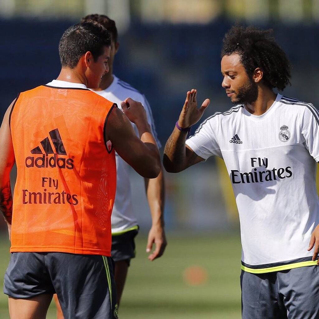 Ολυμπιακός: Από galacticos Πειραιώτες τα φιλαράκια Χάμες Ροντρίγκες και Μαρσέλο (photos)