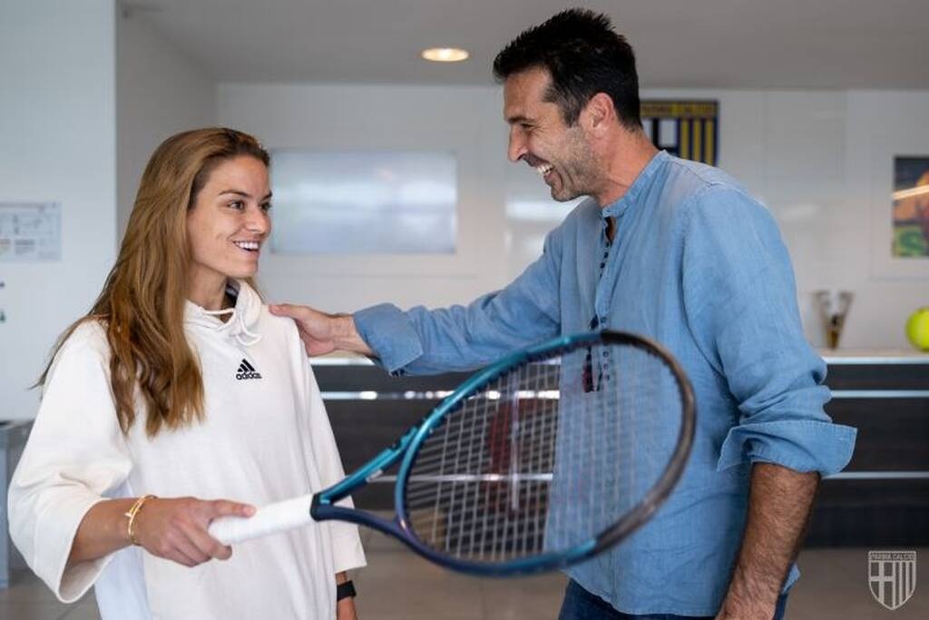 Μαρία Σάκκαρη: Η ιδιαίτερη συνομιλία με τον Μπουφόν στην Πάρμα - Συνάντησε και τον Ζαγαρίτη (pics)