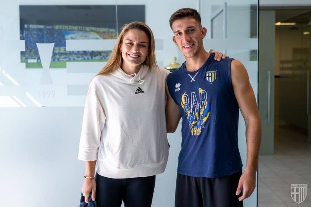 Μαρία Σάκκαρη: Η ιδιαίτερη συνομιλία με τον Μπουφόν στην Πάρμα - Συνάντησε και τον Ζαγαρίτη (pics)