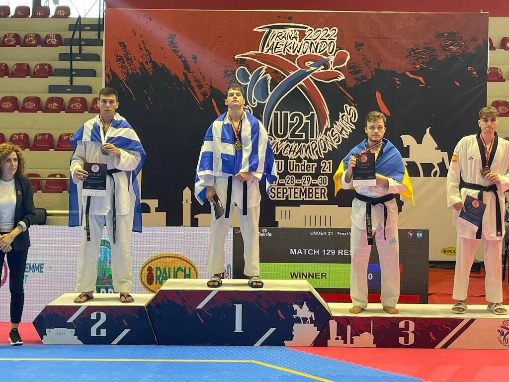 Ταεκβοντό: Γαλανόλευκη η κορυφή της Ευρώπης  - Πρώτος ο Θολιώτης, δεύτερος ο Παπαδόπουλος