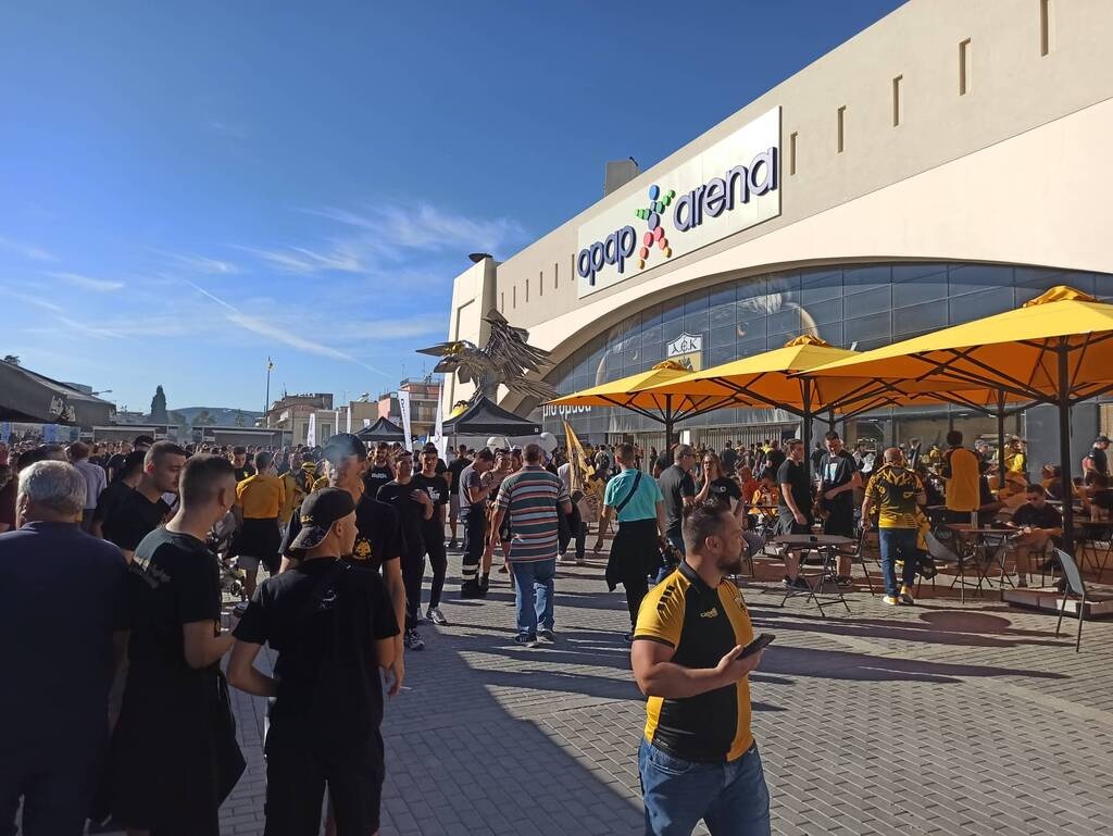 ΑΕΚ: Οι πρώτες εικόνες από την Opap Arena - Ξεσηκωμός στη Νέα Φιλαδέλφεια (videos)