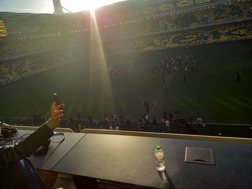 Παροξυσμός στην OPAP Arena - Η πρόβα με τη λέξη ΑΕΚ στο κέντρο του γηπέδου