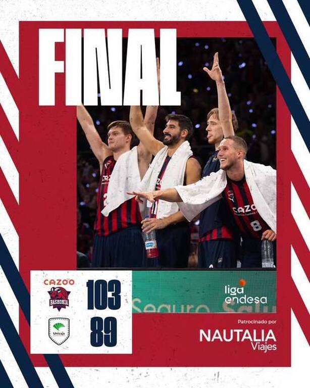 Μπασκόνια-Μάλαγα 103-89: Δυναμικά οι Βάσκοι, σπουδαίος Τσαλμπούρης, ήττα για την Μπέτις