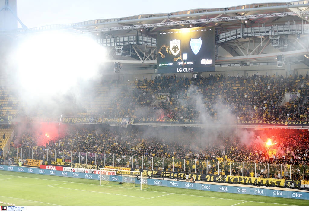ΑΕΚ-Ιωνικός: Έγινε η νύχτα μέρα στην OPAP Arena - Συγκλονιστικό πανό, μαγική ατμόσφαιρα (photos)