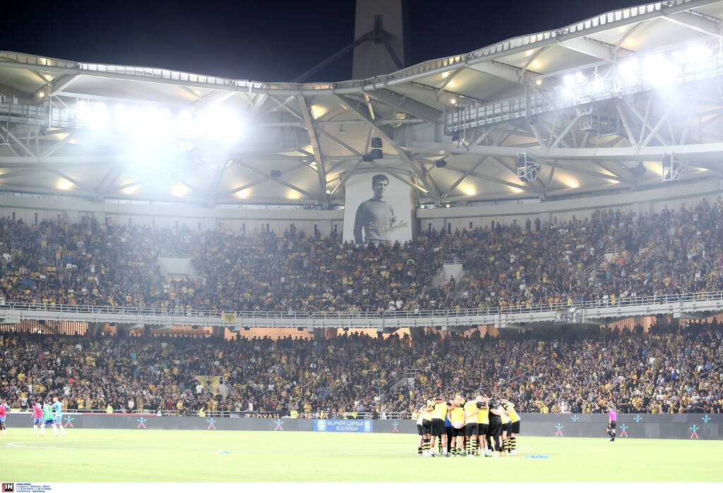 ΑΕΚ-Ιωνικός: Έγινε η νύχτα μέρα στην OPAP Arena - Συγκλονιστικό πανό, μαγική ατμόσφαιρα (photos)