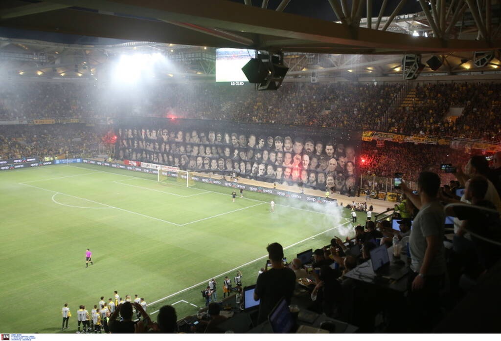 ΑΕΚ-Ιωνικός: Έγινε η νύχτα μέρα στην OPAP Arena - Συγκλονιστικό πανό, μαγική ατμόσφαιρα (photos)